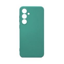 Silicone Case with Camera Shield for Samsung Galaxy S24 FE Sea Green Silicone Case with Camera Shield for Samsung Galaxy S24 FE Sea Green